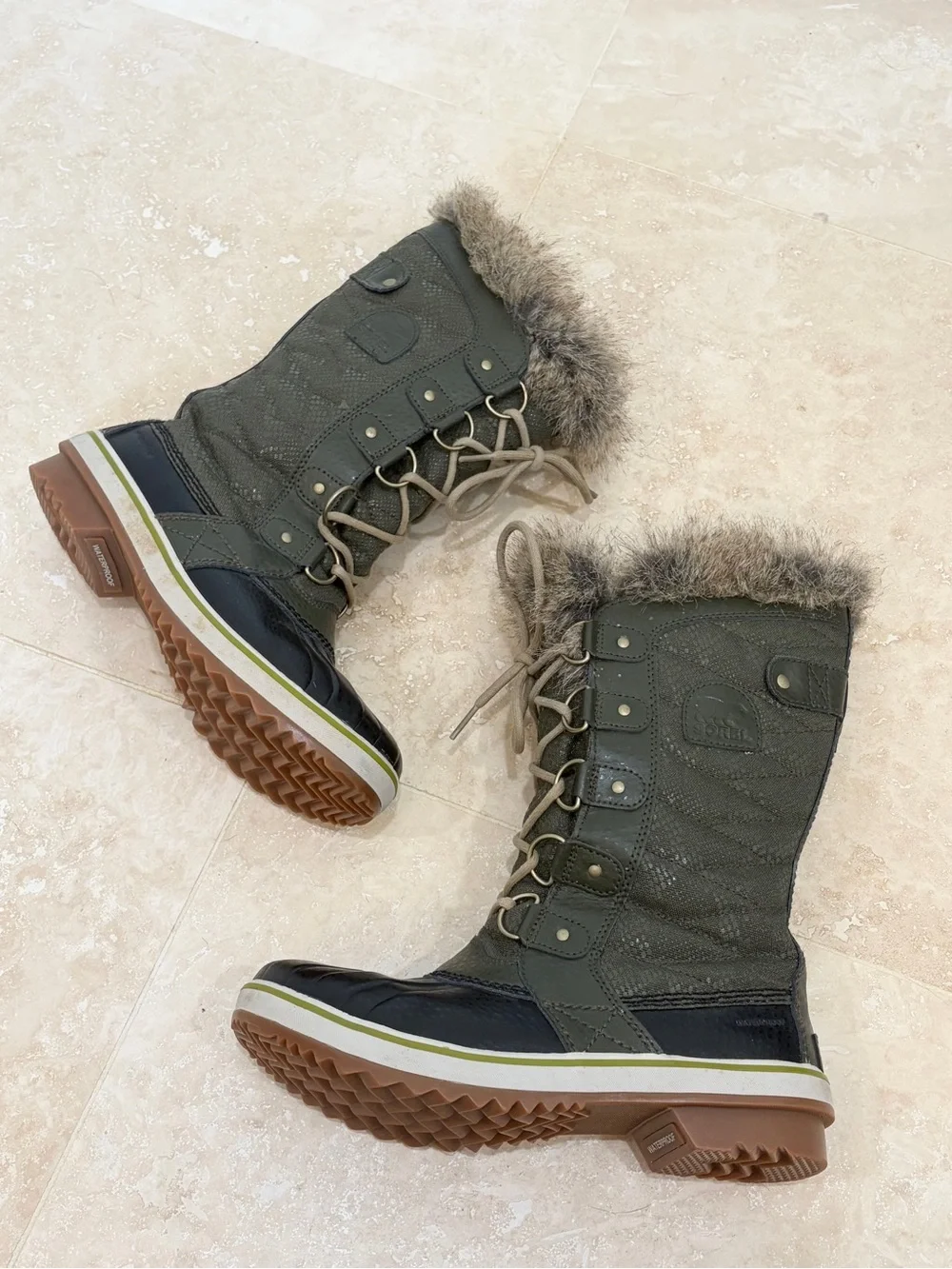 Sorel Tofino II Waterproof Winter Boot Peatmoss New Size 7